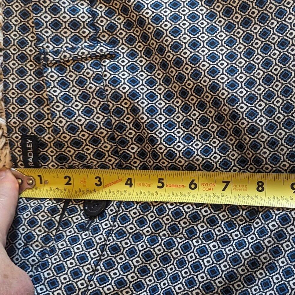 HILARY RADLEY Women's Capri Pant Size 12 Stretch Geometric Straight Mid Rise - Picture 11 of 15